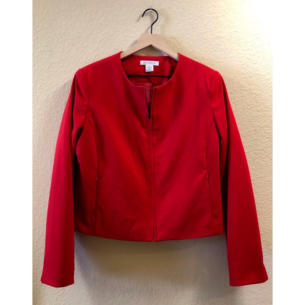 LIZ Claiborne Red Jacket, size Large!
